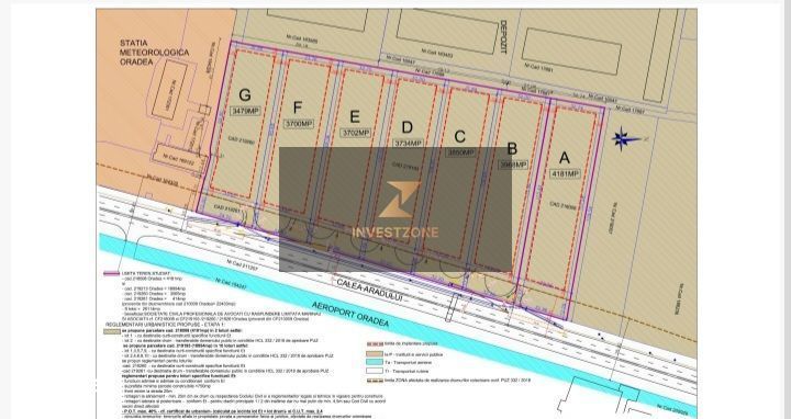 Vindem parcele de teren industrial ,zona Dedeman Oradea