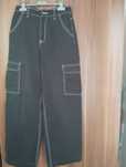 blugi negrii cargo h&m marimea 32