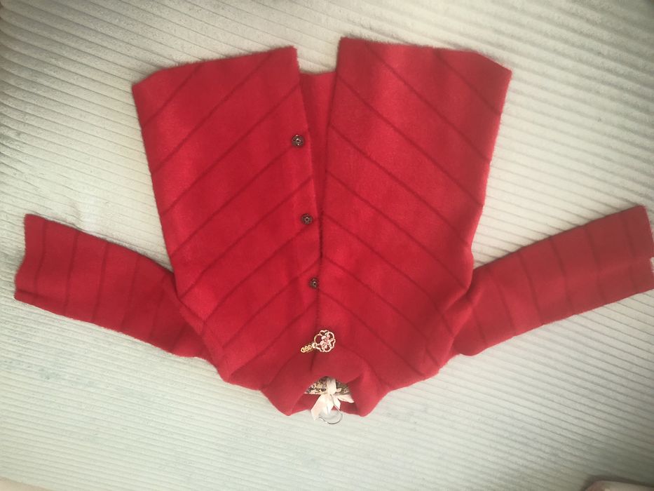 Новая кофта из ангоры, синяя - шерсть размер 46