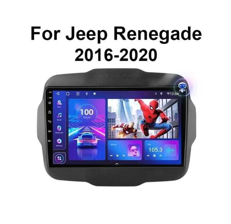 Navigatie Android Jeep Renegate Waze YouTube GPS USB casetofon