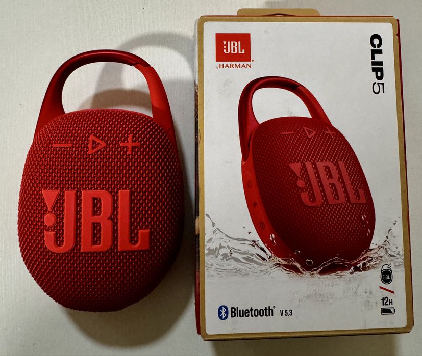 Портативная колонка JBL clip 5 red
