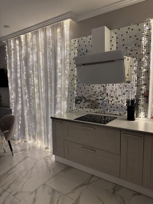 Хвойная Лапа Гирлянда Занавес  Штора