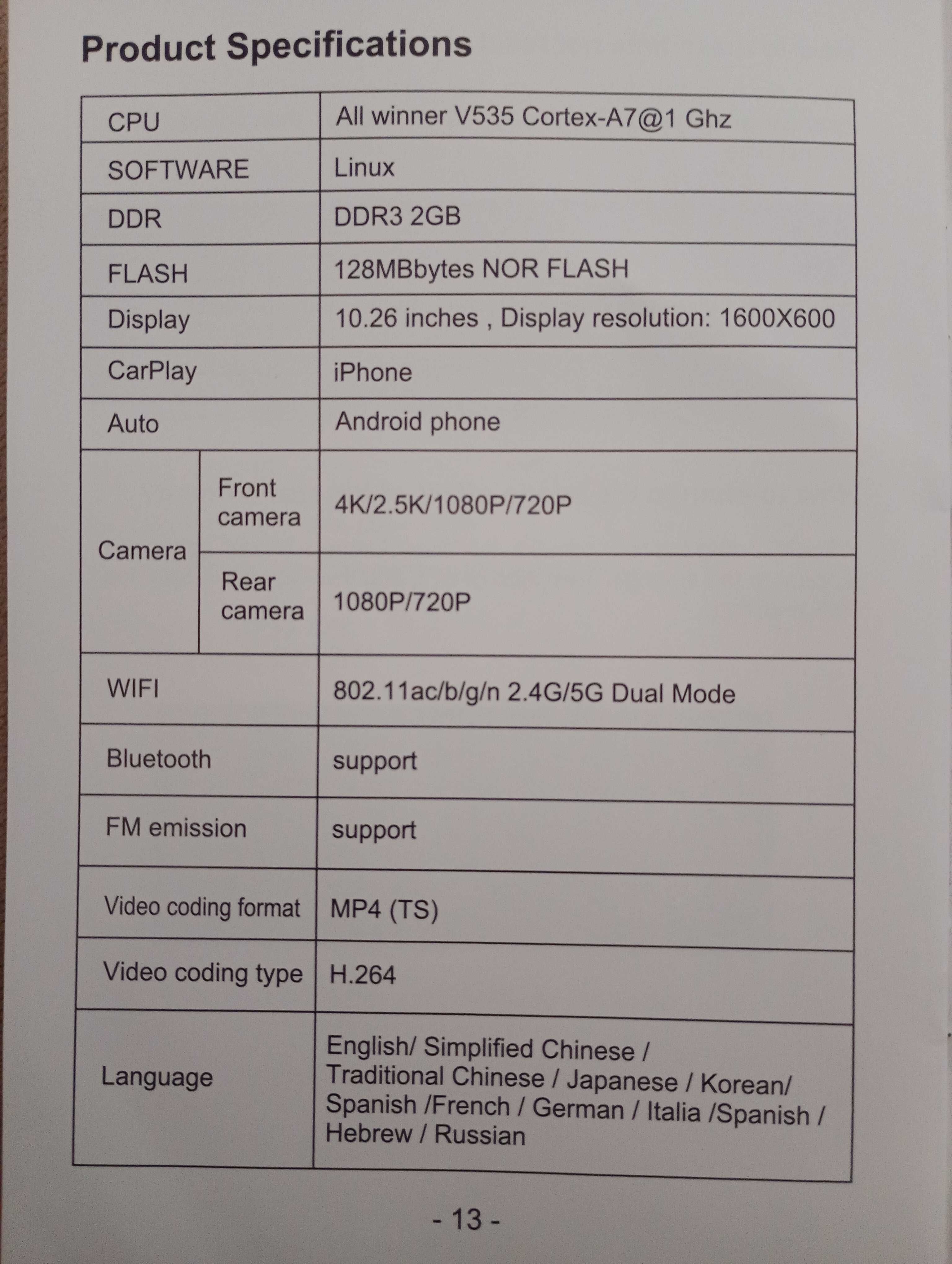 Wireless Apple Carplay Android Auto for Car Stereo 10.26