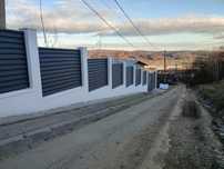 Garduri si porti stil jaluzea, sipca metalica, tabla cutata