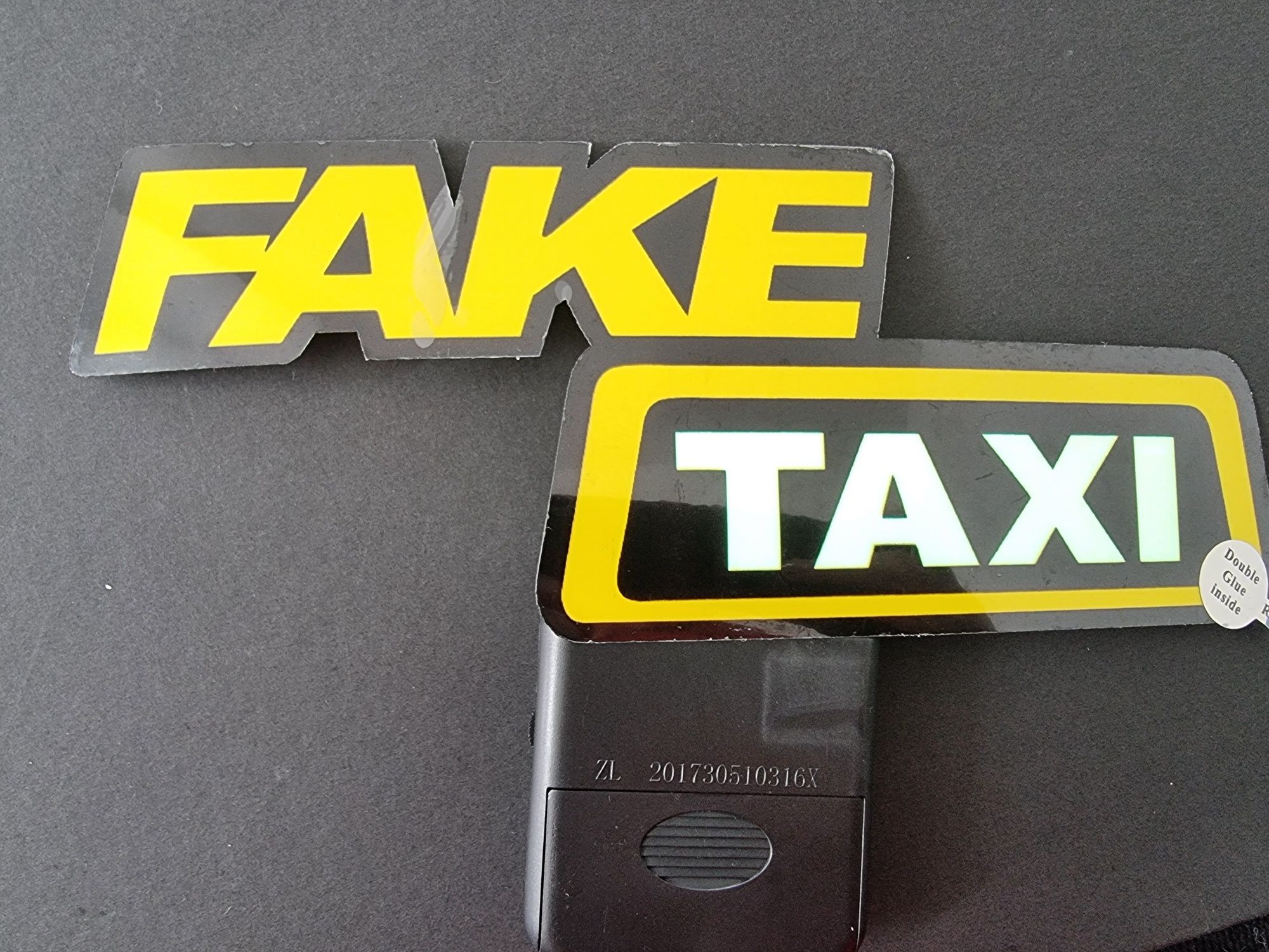 LED стикер  " FAKE TAXI "