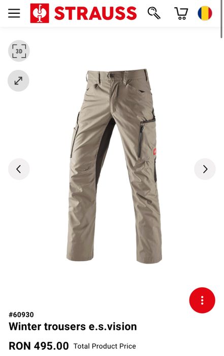 Engelbert Strauss Winter Vision Trousers M EU48 uvex mascot snickers