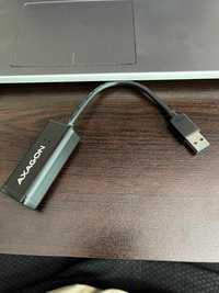 Адаптер Axagon ADE-SR, Type-A USB3.0 - Gigabit Ethernet