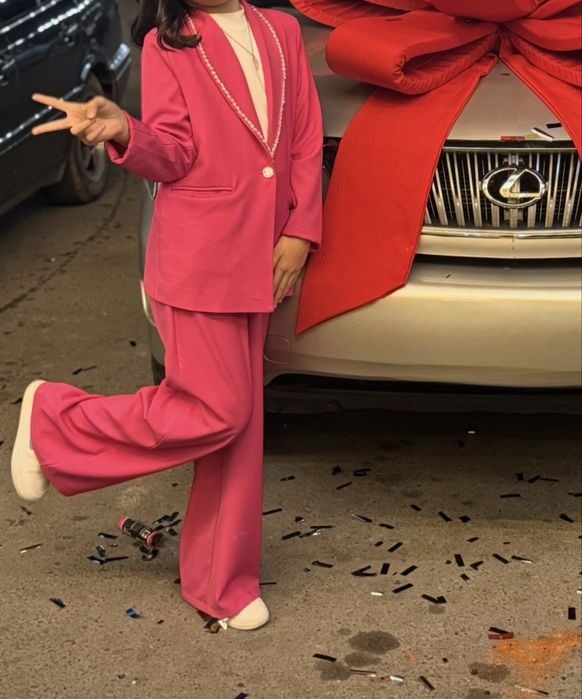 Костюм Двойка малина цвет