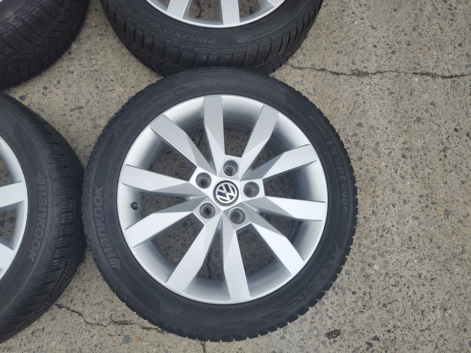 Jante 17 originale VW Passat B7 B8 Golf 7 8 T-roc  anvelope 205 50 17