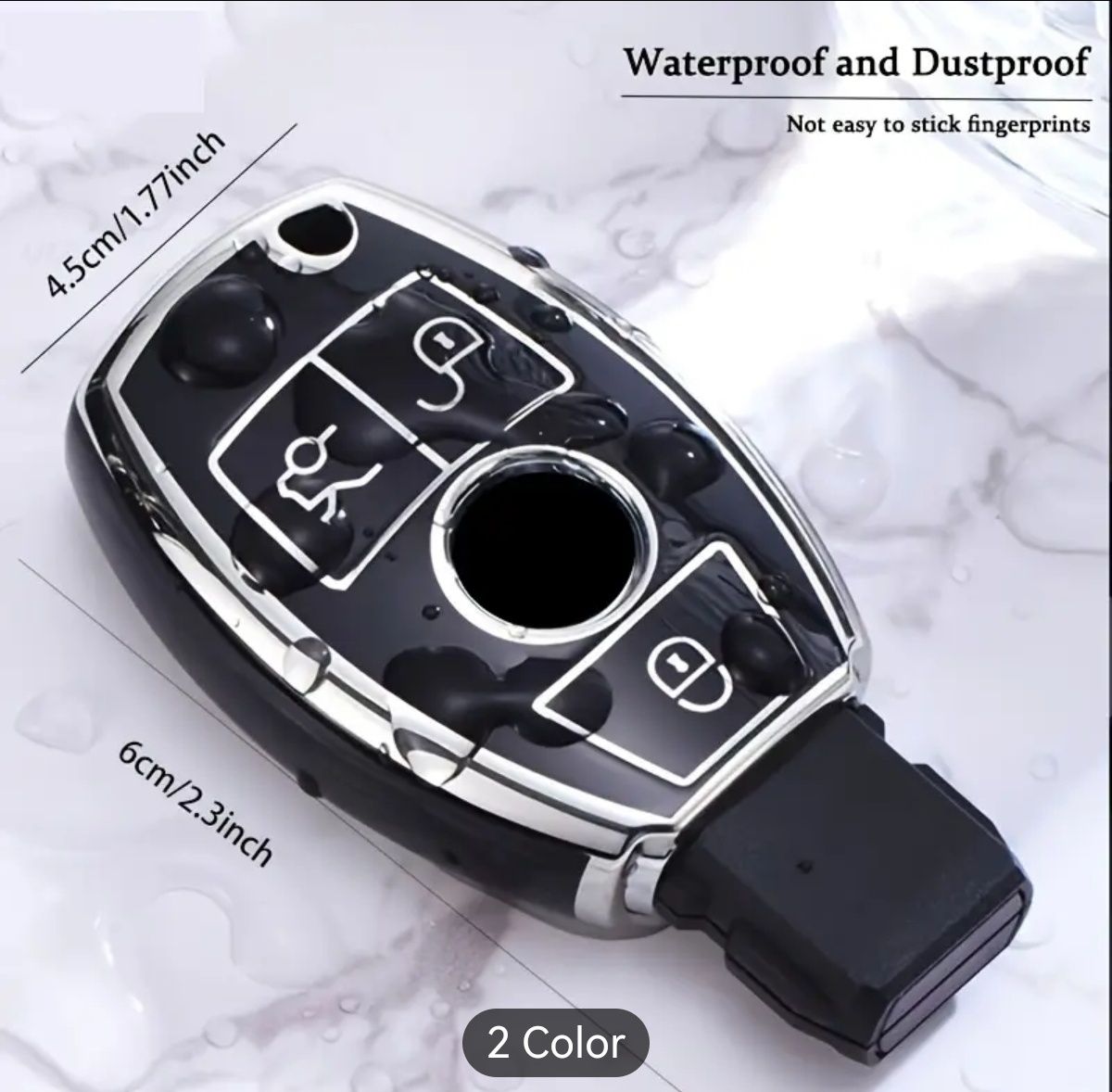Луксозен Soft TPU калъф за ключове  Mercedes-Benz
