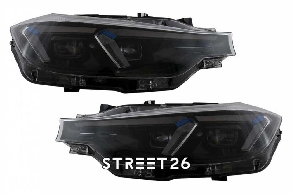 Faruri LED BMW Seria 3 F30 F31 (2011-2019) G20 Design Pentru Halogen