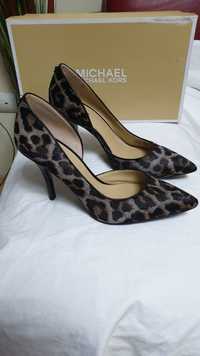 Pantofi piele leopard
