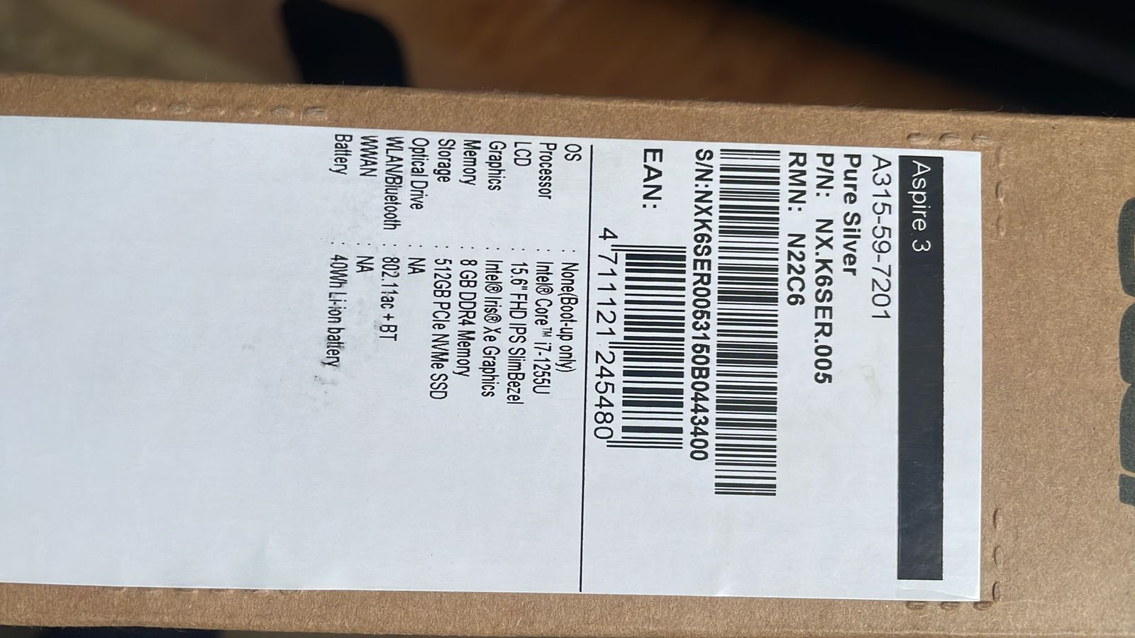 Ноутбук марки Эсер, Acer Aspire 3