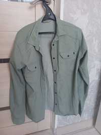 Зеленая рубашка 48 размер