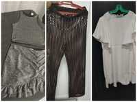 Zаra панталон на дупки, Комплект  и рокля Mango S/M размер