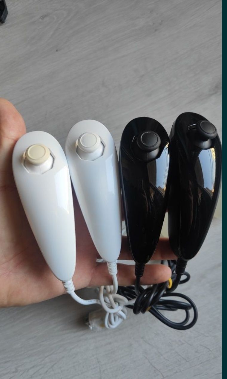 Controller Nunchuck Nintendo Wii-originale,opțional husa silicon