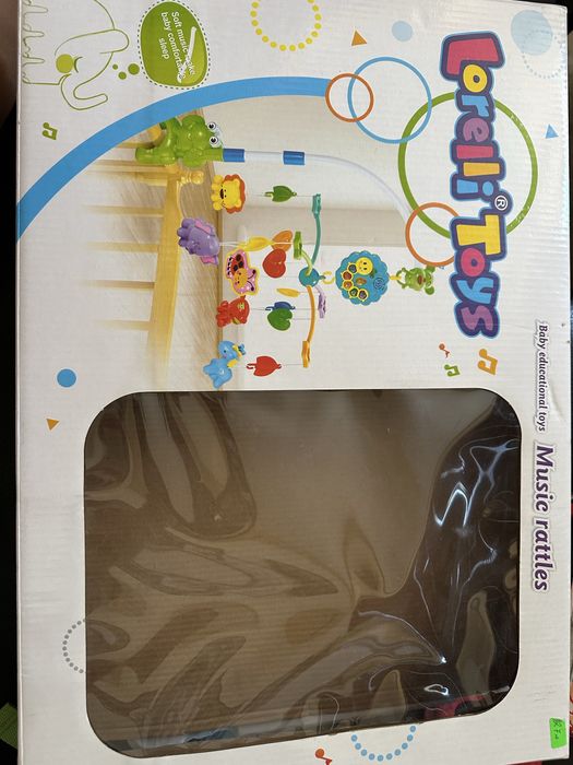 Lorelli toys въртележка за бебета със зелена жабка