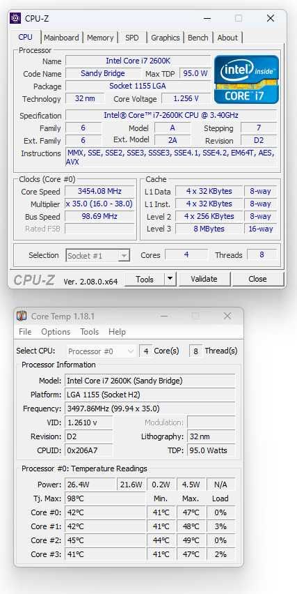 Vand calculator i7 2600K, 16GB RAM, 120GB SSD, 2 TB HDD