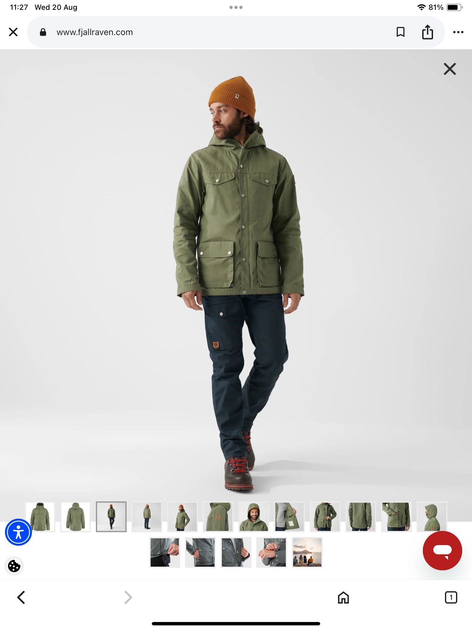 Fjallraven greenland-оригинално яке 52л