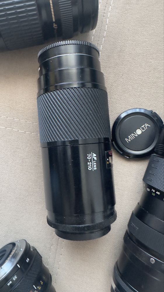 vand 4 obiective Canon,Minolta si sigma pentru olympus