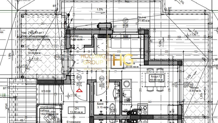 Продава се Двустаен апартамент в Варна, Галата - 75 кв.м за 1334 €/кв.м - Снимка #3