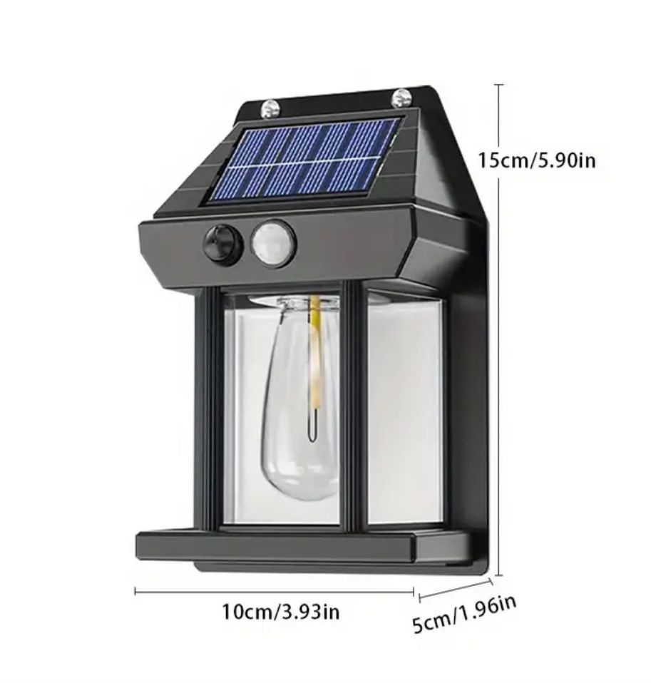 Lampa solara de perete, trei nivele de lumina