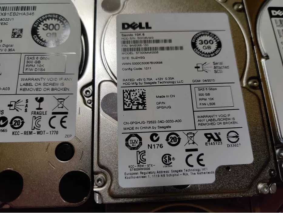 Hard Disk HDD SAS 2.5" 300Gb 15k 6Gbs Dell Server PowerEdge - RAID