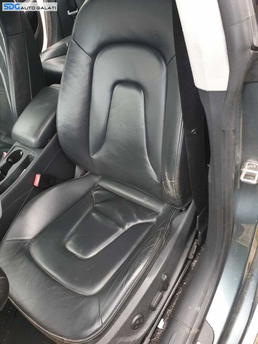 Interior Piele Neagra Fara Incalzire Scaune Fata Stanga Dreapta Bancheta Sezut cu Spatar Audi A5 Sportback 2008 - 2016 [C5534] [C5535] [C5536]