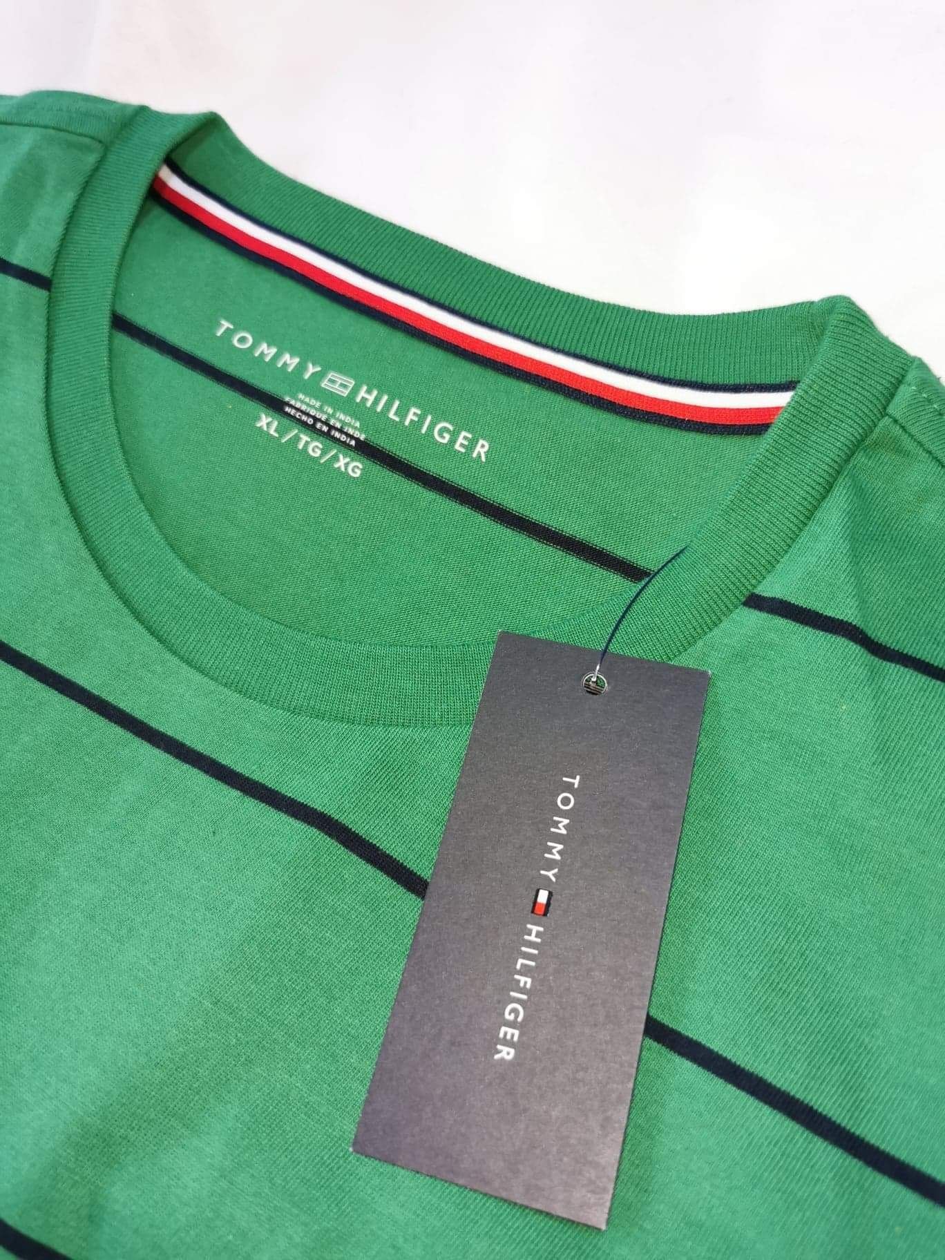 TOMMY HILFIGER - Tricou Gri / Verde