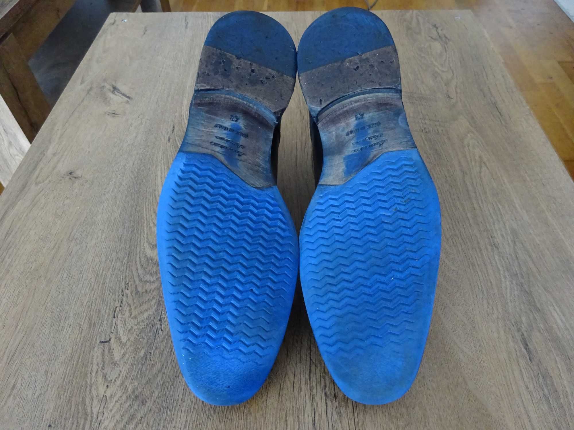 RALPH HARRISON Italia Pantofi din Piele Autentică Lăcuită Bărbați 43