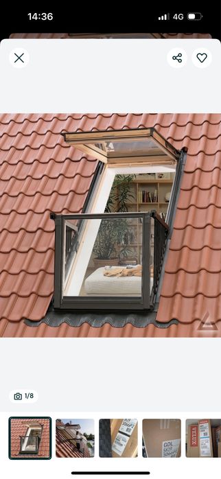 Velux cu balcon nou in cutie