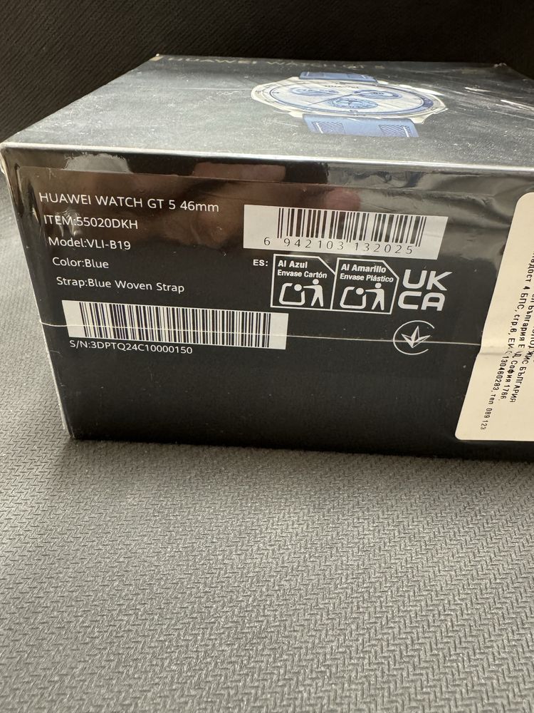 Смарт часовник Huawei Watch GT 5 46mm  чисто нов