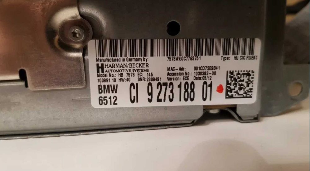 Navigatie mare profesionala CIC originala BMW E81 E82 E87 E88
