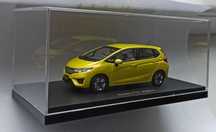 Macheta Honda FIT Hybrid mk3 2014 galben (Honda Jazz) - Ebbro 1/43