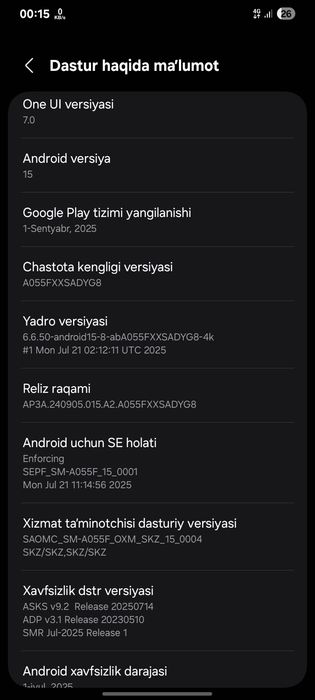 Yangi Samsung A05 telefoni
