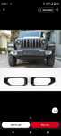 Карбонови декоративни капачки за халогените на jeep wrangler JL 18/22г