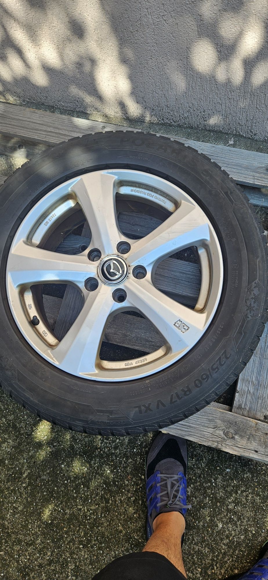 5/114.3/17 mazda cx 5 cx7 резервна джанта с гума за мазда 17