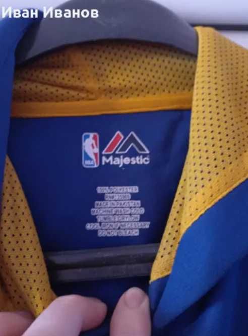 Чисто ново оригинално фенско горнище на Golden State Warriors