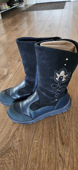 Сапоги зимние Лель для девочки на натуральном меху кожаные р. 34