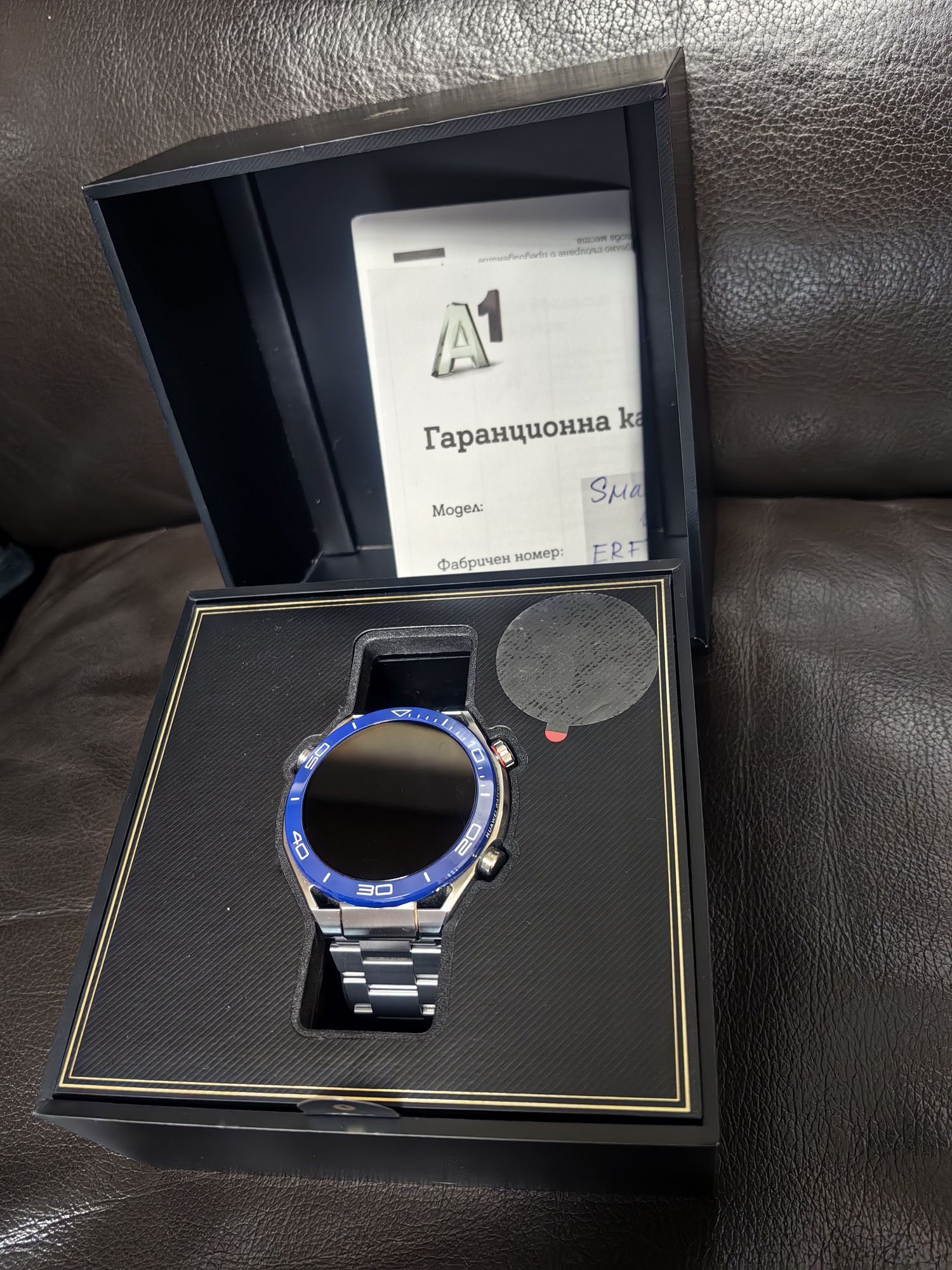 Часовник Huawei watch ultimate blue