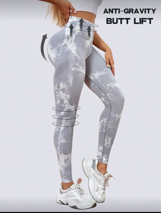 Дамски оформящ сив спортен клин XS