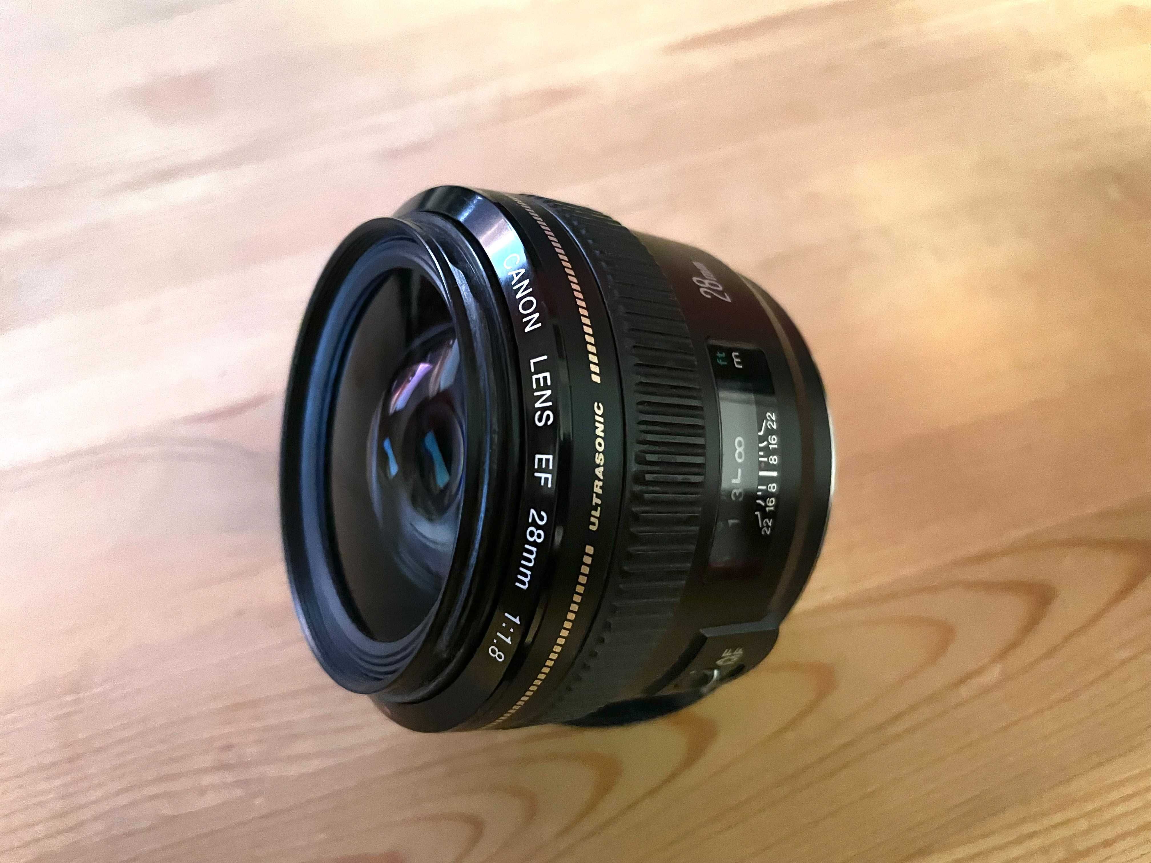 Canon EF 28 mm f/1.8 USM - made in Japan - stare impecabila