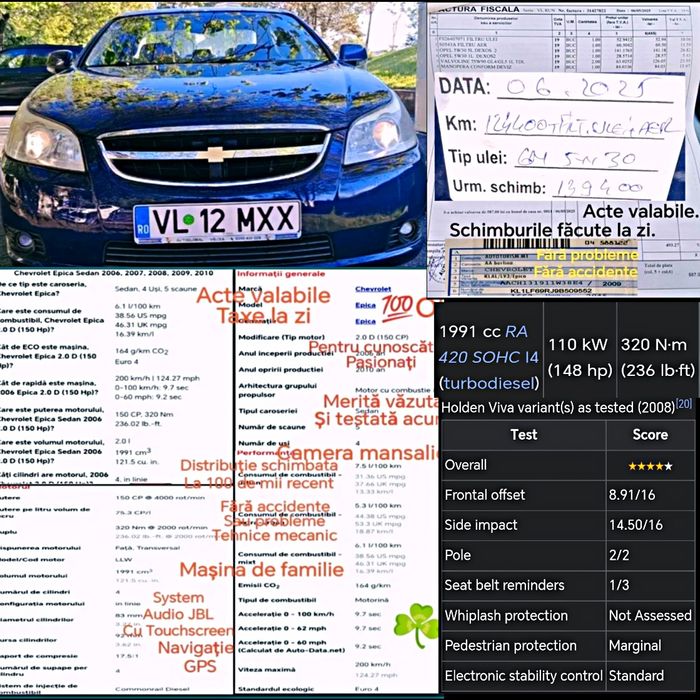 Chevrolet Epica mașina de familie