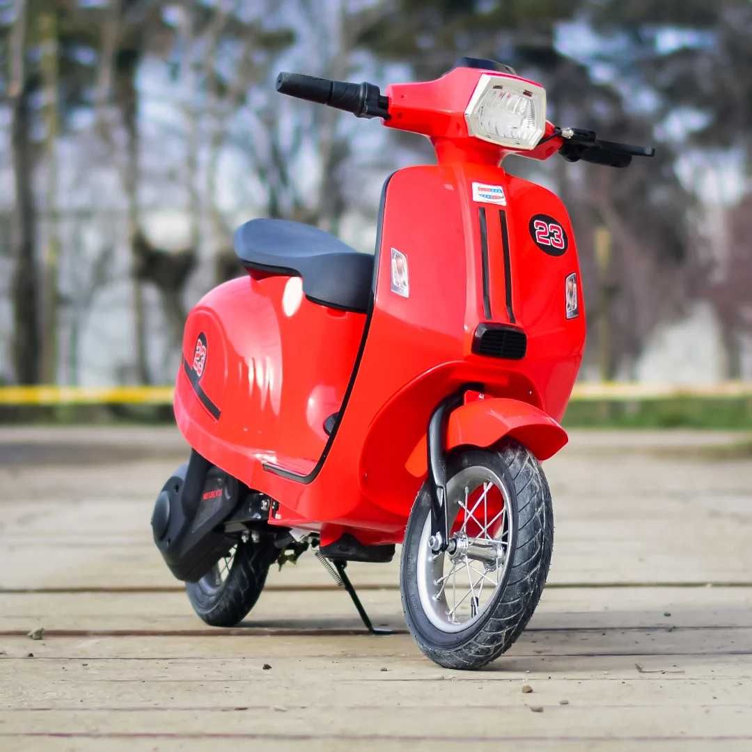 Scuter electric pt copii Kinderauto BJX2423 350W roti gonflabile RED