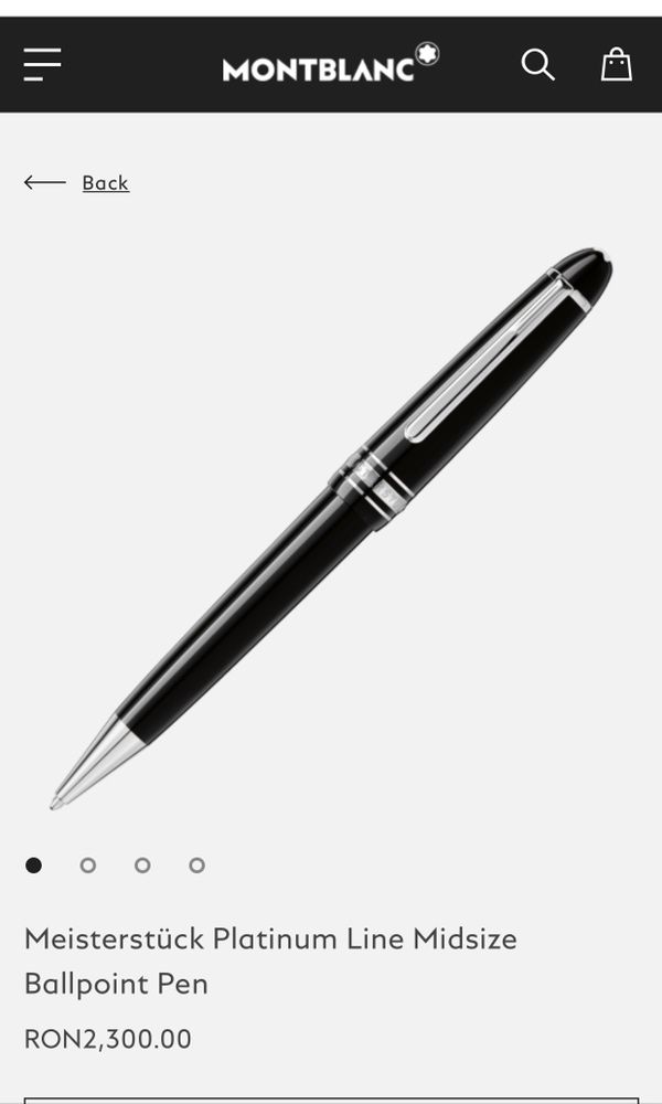 Mont Blanc -Coated Classique Pen ( pret in magazin 750€)