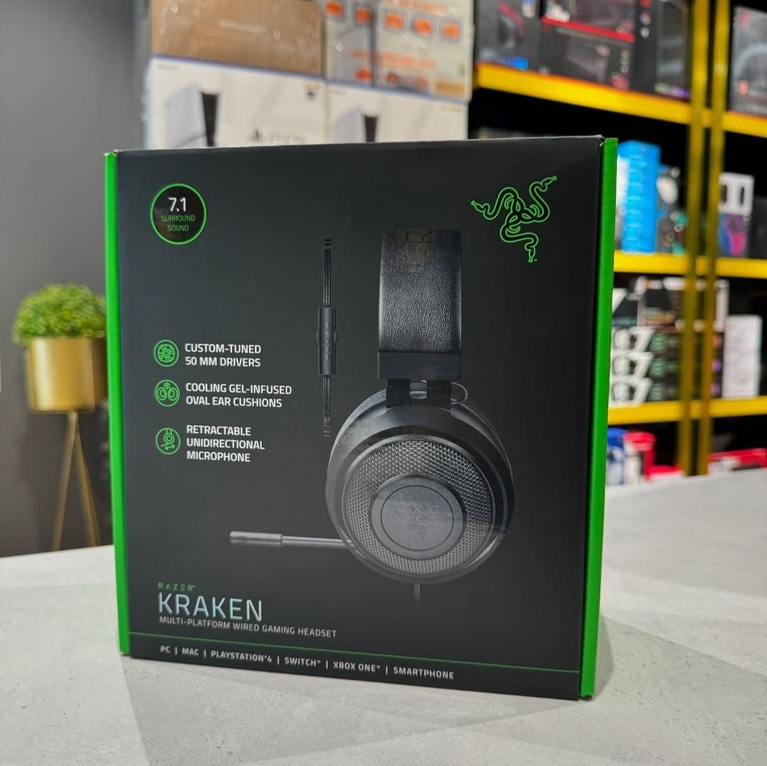RAZER KRAKEN 7.1 СКИДКА Проводные Наушники/Гарнитура с басом
