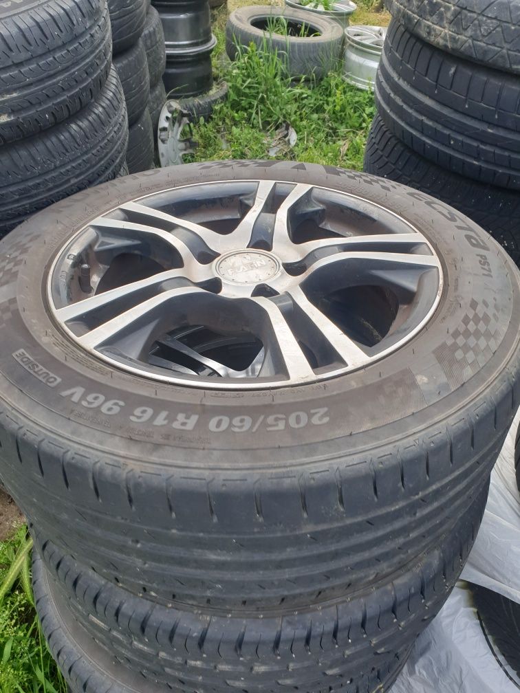 Jante aliaj pentru audi si vw 5x112, cu anvelope 205.60.16