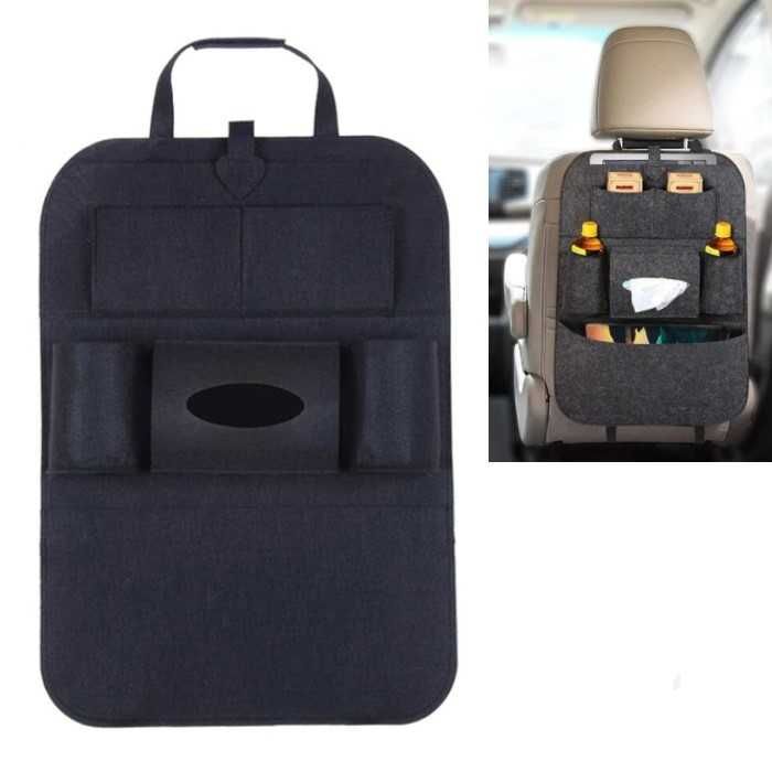 Текстилен органайзер за седалка  2204,  черен