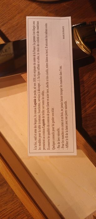 Продавам нож за отваряне на шампанско Laguiole tradition