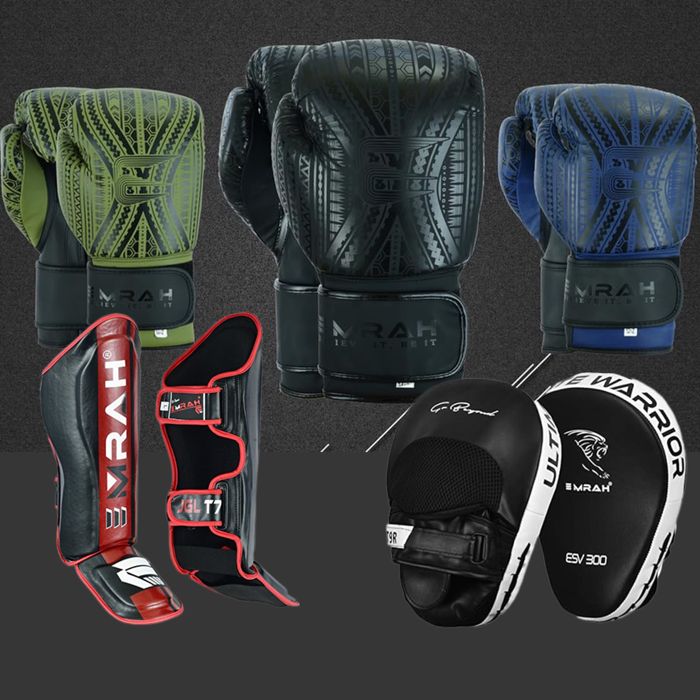 Оригинальные перчатки для бокса футы лапы фирмы EMRAH